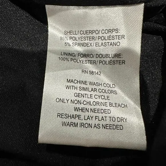 New with tags, WISP, Zipper, Black White Pattern Dress, Size 8 - Picture 8 of 10